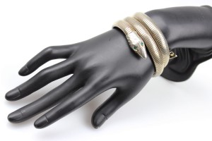 BRANSOLETKA ART DECO WĄŻ