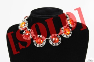  POTĘŻNY NASZYJNIK NIELS ERIK FROM SREBRO BURSZTYN