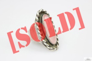 GEORG KRAMER OKAZAŁY PIERŚCIONEK SREBRO RÓŻOWY KWARC