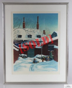 MARIA BOCZEWSKA DUŻA KOLOROWA LITOGRAFIA