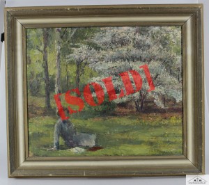 WIOSNA W PARKU IMPRESJONIZM CARL SEGERBRO 