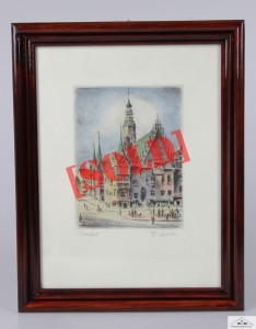 WROCŁAW BRESLAU FRIEDRICH GORLITZ GRAFIKA AKWAFORTA