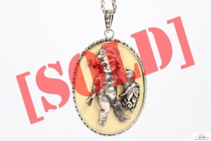 SECESYJNA ZAWIESZKA SREBRO