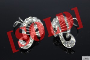 ELEGANCKIE KLIPSY ART DECO SREBRO