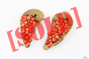 KLIPSY SUKIENKOWE KORAL SZLACHETNY