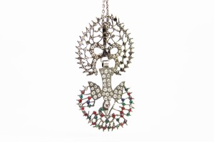 FRANCJA NORMANDIA WISIOR "SAINT ESPRIT" DUCH ŚWIĘTY SREBRO