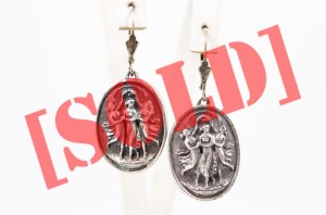 KOLCZYKI HENRYK WINOGRAD TRZY GRACJE SREBRO