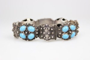 WŁOSKA BRANSOLETKA W STYLU ETRUSKIM SREBRO 800