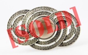 THEODOR FAHRNER BROSZKA ART DECO KWARC DYMNY SREBRO