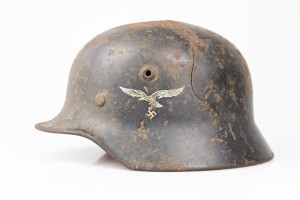 HEŁM LUFTWAFFE M40 QUIST RELIKT Z POLA WALKI