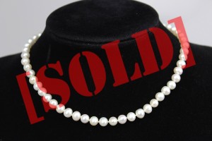 CHOKER VINTAGE PERŁY ZŁOTO 14K 