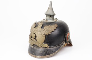 PIKIELHAUBA M1915 Z MOSIĘŻNYM GODŁEM BADENII – B.A. XV, 1916